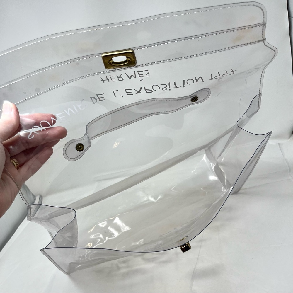 Hermes Clear Vinyl Kelly 40 Bag from 1997 Expo - Picture 6 of 14